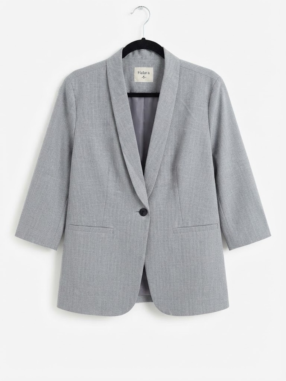 Halara Shawl Collar 3/4 Sleeve Work Blazer
